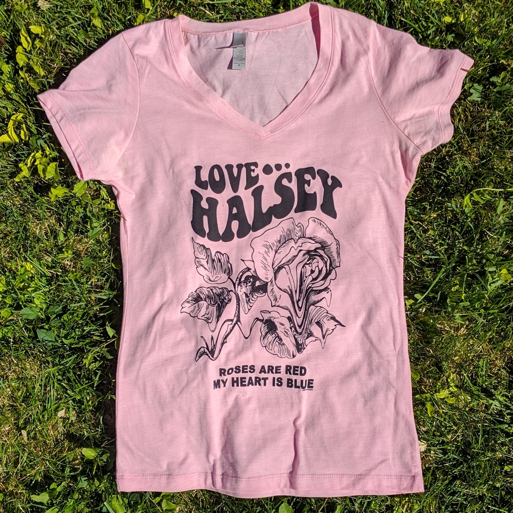 Pink Halsey Merch Tee Shirt